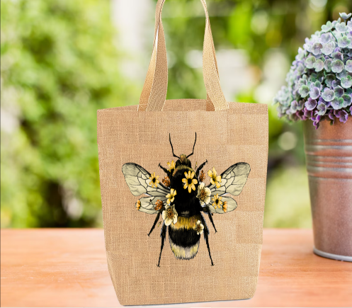 Bee Tote Bag, Bee Bag, Personalised Tote Bag